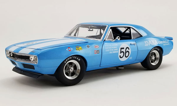 1:18 1967 Chevrolet Trans Am Camaro Z/28 -- Blue #56 Dana