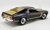 1:18 1969 Ford Mustang Boss 429 Prototype -- Black/Gold -- ACME