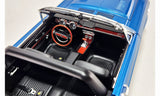 1:18 1968 Shelby GT500 Convertible -- Acapulco Blue w/White Stripes -- ACME