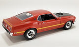 1:18 1969 Ford Mustang 428 Cobra Jet -- Indian Fire (Maroon) -- ACME