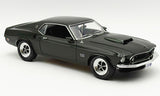 (Pre-Order) 1:18 1969 Ford Mustang BOSS 429 -- Black Jade -- ACME