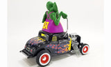 1:18 1932 Ford Blown 5 Window Coupe -- Black w/Rat Fink Figurine -- ACME