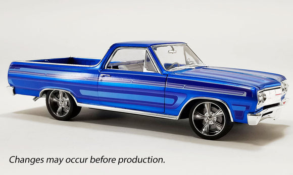 1:18 1965 Chevrolet El Camino Southern Kings Customs -- Laser Blue -- ACME