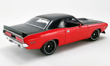 1:18 1970 Dodge Challenger R/T Street Fighter -- Red/Black -- ACME