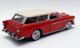 (Pre-Order) 1:18 1955 Chevrolet Nomad -- Gypsy Red/Shoreline Beige -- ACME