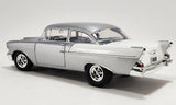1:18 1957 Chevrolet 150 Street-Strip -- Silver/White -- ACME