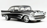 (Pre-Order) 1:18 1957 Chevrolet Bel Air Custom -- Black / White -- ACME