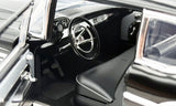 (Pre-Order) 1:18 1957 Chevrolet Bel Air Custom -- Black / White -- ACME