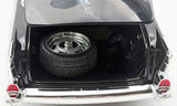 (Pre-Order) 1:18 1957 Chevrolet Bel Air Custom -- Black / White -- ACME