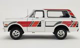 1:18 1970 Chevrolet Blazer K/5 -- Feathers Edition White/Black/Red -- ACME