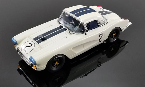 1:18 1960 24 Hours Le Mans -- #2 Cunningham 1960 Chevrolet Corvette C1 -- RAR