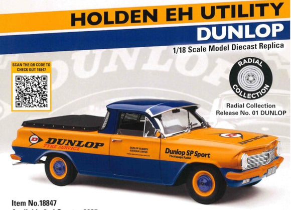 (Pre-Order) 1:18 Holden EH Ute -- Dunlop Tyre Service -- Classic Carlectables