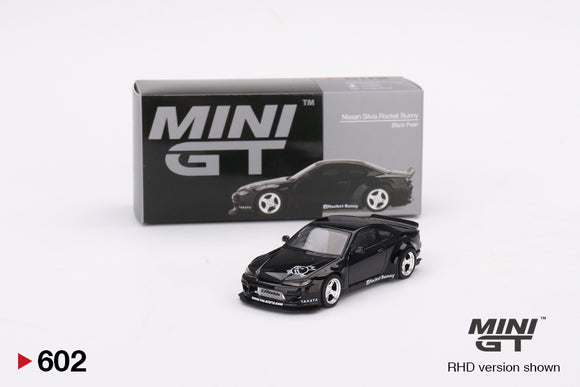 1:64 Nissan Silvia (S15) Rocket Bunny -- Black Pearl -- Mini GT MGT00602