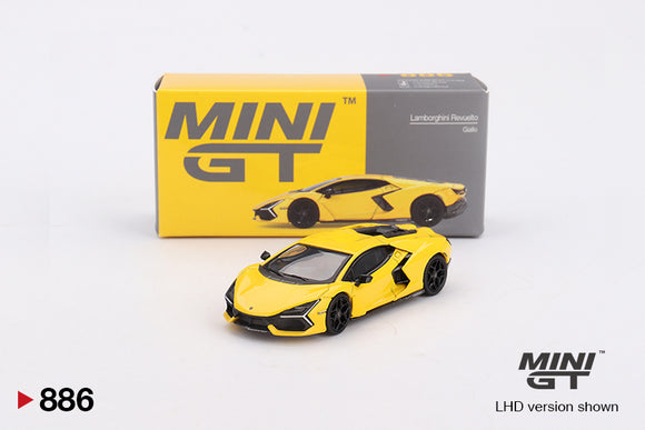 1:64 Lamborghini Revuelto -- Giallo (Yellow) -- Mini GT MGT00886