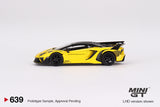 1:64 Lamborghini Aventador LB-Silhouette WORKS GT EVO -- Yellow -- Mini GT
