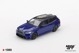 1:64 BMW M5 Touring (G99) -- Marina Bay Blue Metallic -- Mini GT MGT01080