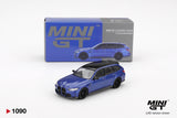 1:64 BMW M3 (G81) Competition Touring -- Portimao Blue Metallic -- Mini GT MGT01090