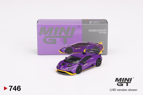 1:64 Lamborghini Huracán STO -- Viola Pasifae (Purple) -- Mini GT MGT00746