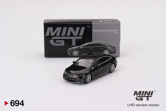 1:64 Mercedes-Benz EQS 580 4MATIC -- Black -- Mini GT