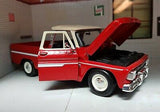 1:24 1966 Chevrolet C10 Fleetside Pickup -- Red/Cream -- MotorMax