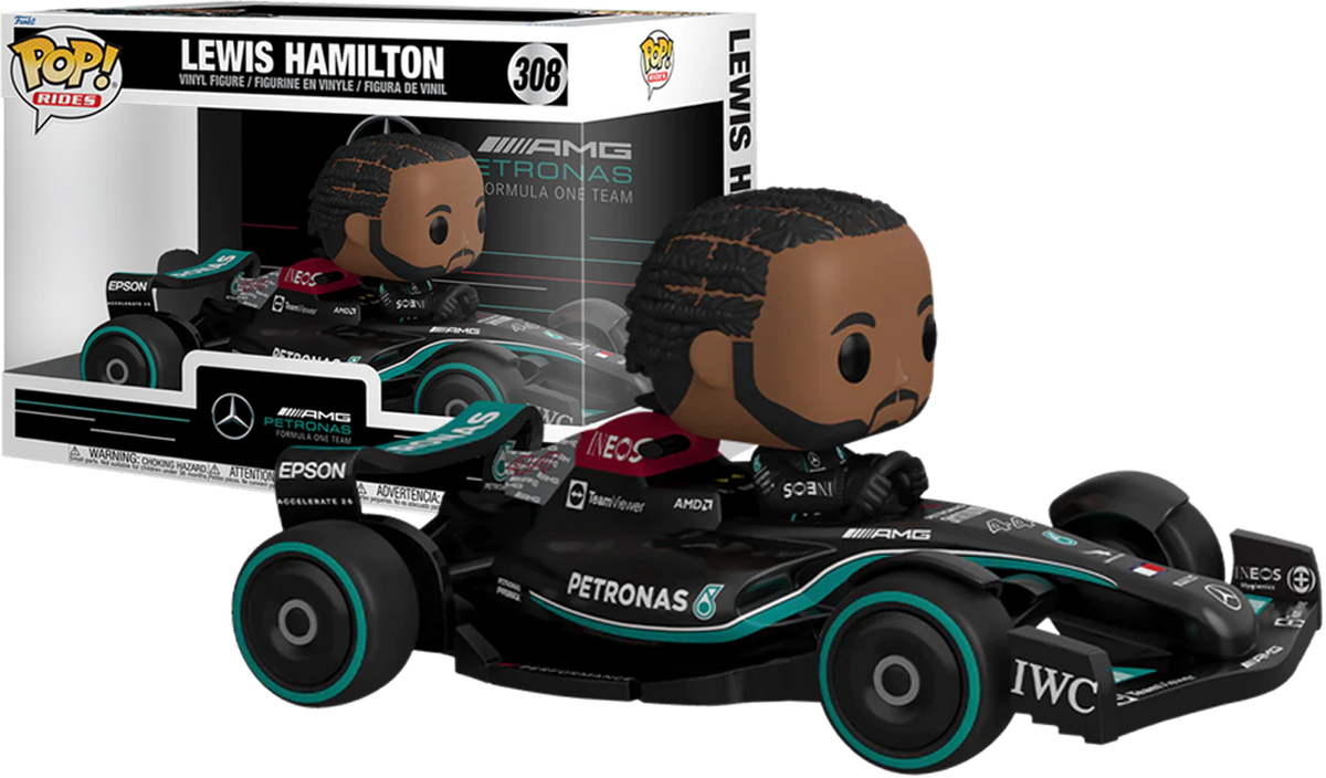 Lewis Hamilton in Mercedes F1 Car Pop! Vinyl Rides Funko Movie F