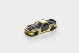 (Pre-Order) 1:64 Mazda RX7 FD Rocket Bunny -- Gold / Black -- Model-Model