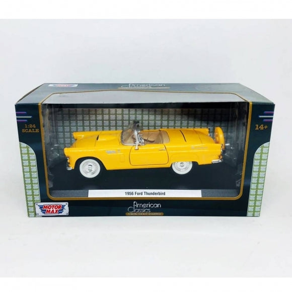 1:24 1956 Ford Thunderbird -- Yellow -- MotorMax