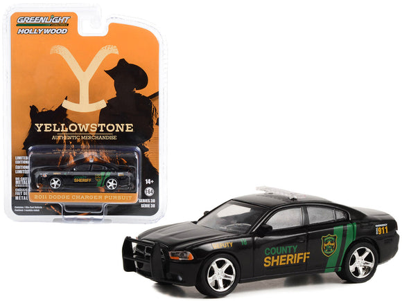 1:64 Yellowstone -- 2011 Dodge Charger Pursuit -- Greenlight