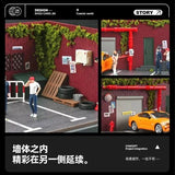 1:64 Diorama – Street View in Front of Old Warehouse Miniature Scene -- SCJ 82023