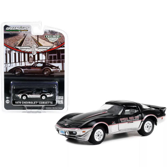 1:64 1978 Chevrolet Corvette Convertible -- Indy 500 Pace Car -- Greenlight