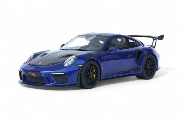 (Pre-Order) 1:18 Porsche 911 (991.2) GT3 RS Weissach -- Blue / Carbon Black -- GT Spirit