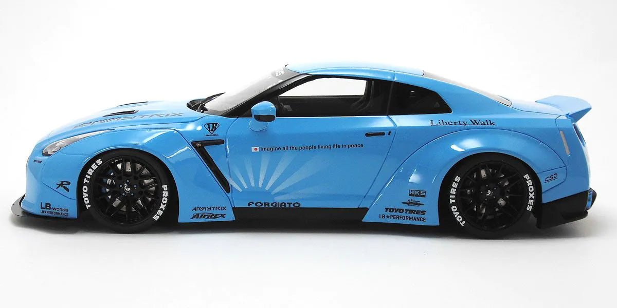 1:18 Nissan R35 GTR LB Works -- Baby Blue -- GT Spirit GTS008KJ