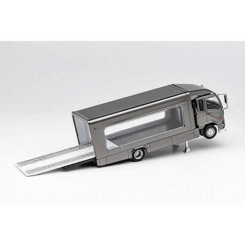 1:64 Mitsubishi Fuso Fighter (1024) Truck Car Transporter -- Grey -- G