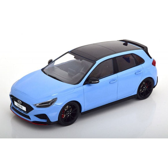 1:18 Hyundai i30N -- Light Blue -- Model Car Group (MCG)