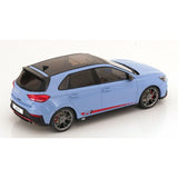 1:18 Hyundai i30N -- Light Blue w/Red Stripe -- Model Car Group (MCG)