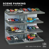 1:64 Diorama – Parking Lot with Light and Dust Cover Version B -- SCJ 415B