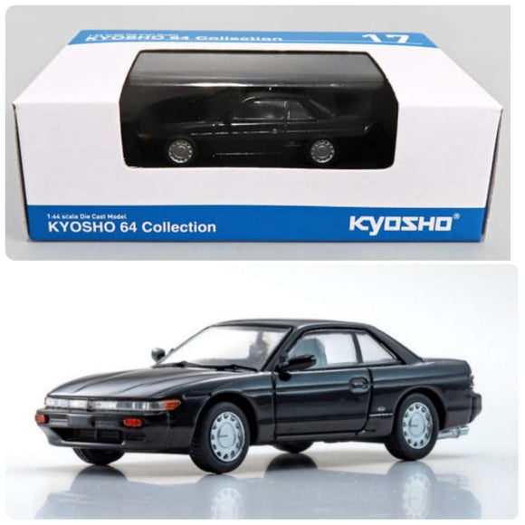 1:64 Nissan S13 Silvia -- Black -- Kyosho 07115H