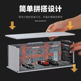 1:64 Diorama – Garage Scene Garage H (Boxed) Miniature Scene -- SCJ 384H