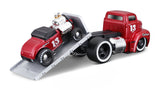 1:64 1950 Ford COE Flatbed & 1932 Roadster -- Muscle Machines Transports