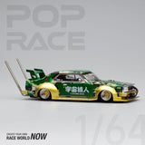 1:64 Nissan Skyline C210 -- Bosozoku Style Green/Gold -- Pop Race x BAPE