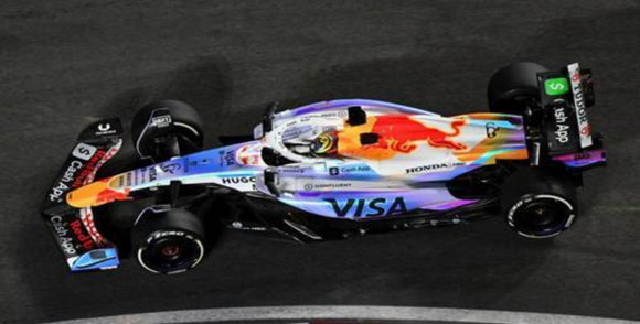 (Pre-Order) 1:18 2025 Isack Hadjar -- Las Vegas GP -- #6 Racing Bulls VCARB-02 -- Spark F1