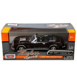 1:24 1969 Chevrolet Camaro SS Convertible -- Burgundy -- MotorMax: Timeless Legends 73301