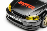 1:18 Honda Civic Type R (EK9) -- MOTUL Matte Black -- Motorhelix M85010