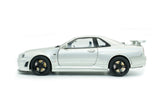 1:18 Nissan Skyline GT-R (R34) Z-Tune -- Silver -- Solido
