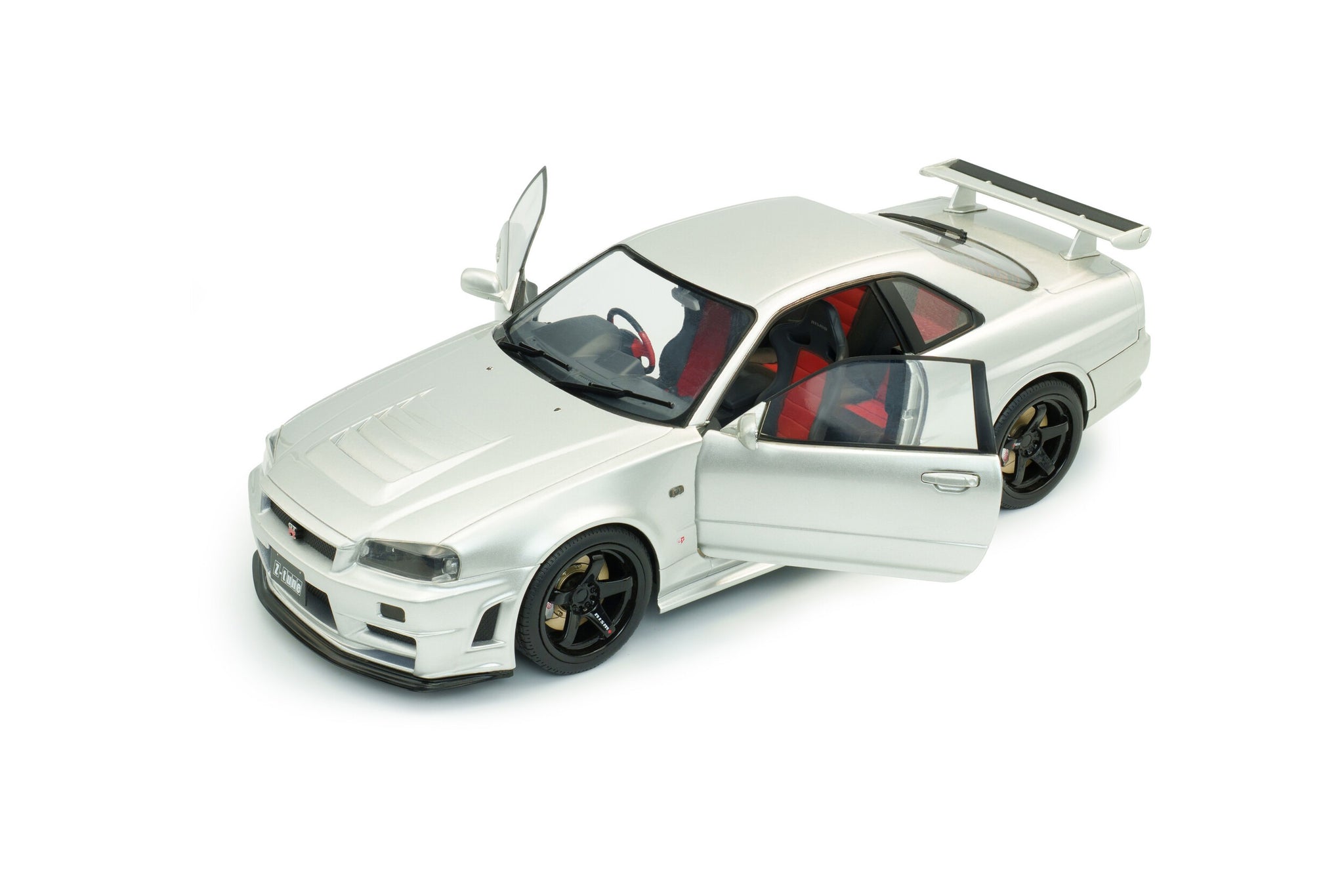 1:18 Nissan Skyline GT-R (R34) Z-Tune -- Silver -- Solido