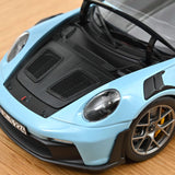 1:18 Porsche 911 (992) GT3 RS Coupe 2022 -- Gulf Blue w/Grey Wheels -- Norev