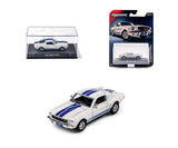 1:64 1965 Shelby Mustang GT350 -- White w/Blue Stripes -- Majorette: Collection