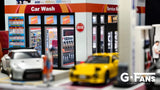 1:64 ENEOS Petrol Gas Fuel Station Diorama Display with LEDs -- G-Fans 710038