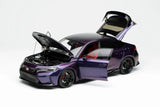 1:18 Honda Civic Type-R (FL5) Customised -- Chameleon Purple -- Motorhelix M85326