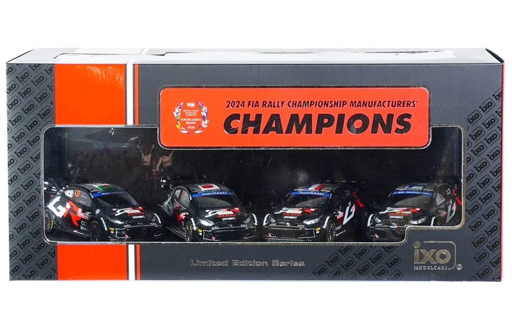 1:43 (4-Pack) 2024 WRC Manufacturers Champions -- Toyota GR Yaris -- I